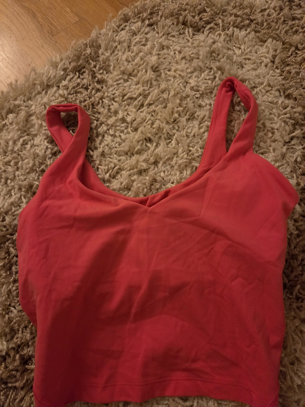 lululemon athletica Bright Red Scoop Neck Tank